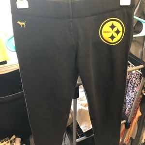 PINK STEELERS leggings